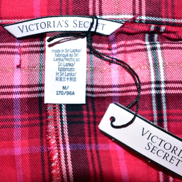 VICTORIA'S SECRET FLANNEL TIE ROMPER NWT - Picture 7 of 8
